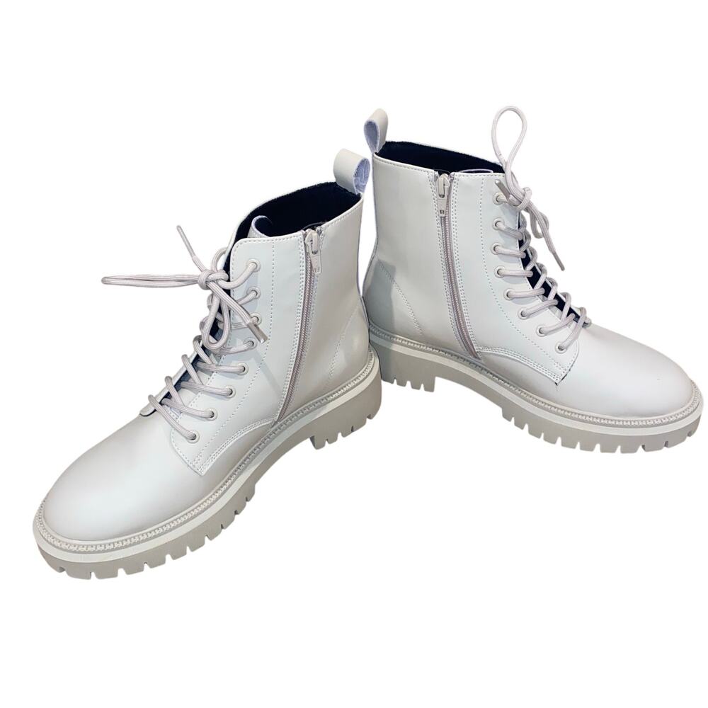 Womens Skechers Modern Rugged Combat Boots